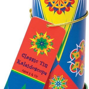 Schylling Classic Tin Kaleidoscope - Fun. Colorful Pattern-Changing Toy - Durable Tin with Multicolored Beads - Ages 3 and Up - One Piece