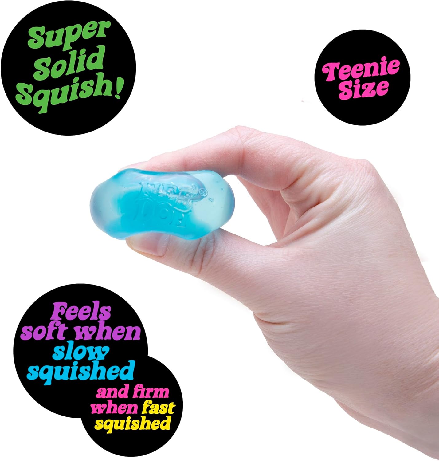 Schylling NeeDoh Nice Ice Baby - Sensory Squeeze Toy - Super Solid Squish - 1.25 Wide - Color May Vary (Pack of 1) - Image 3