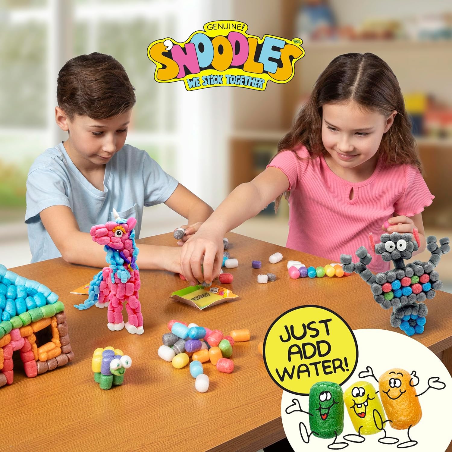 Schylling S-Noodles - Creative Building Craft Kit - Just Add Water - Ages 4 and Up - One Kit - Image 5