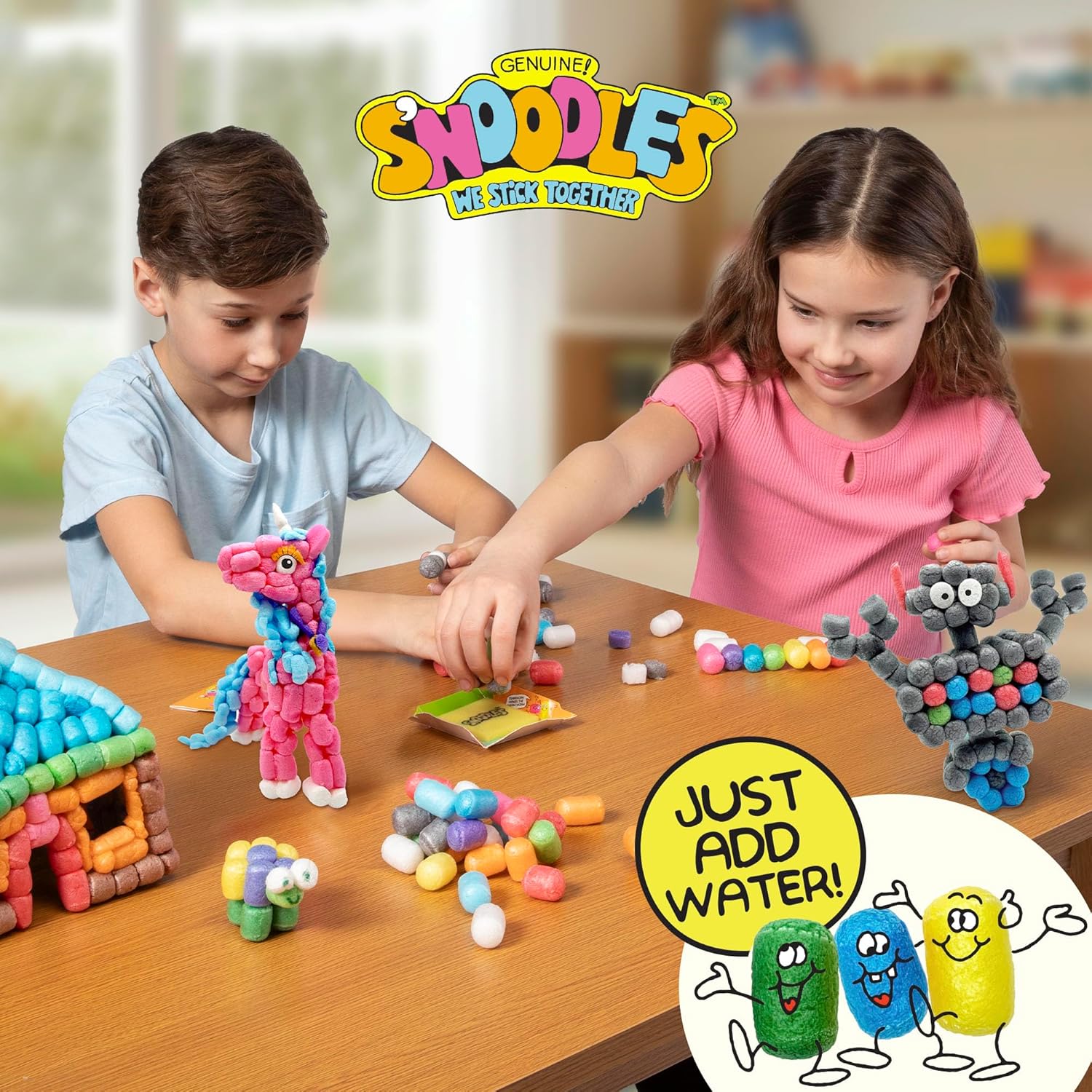 Schylling S-Noodles - Creative Building Craft Kit - Just Add Water - Ages 4 and Up - One Kit - Image 5